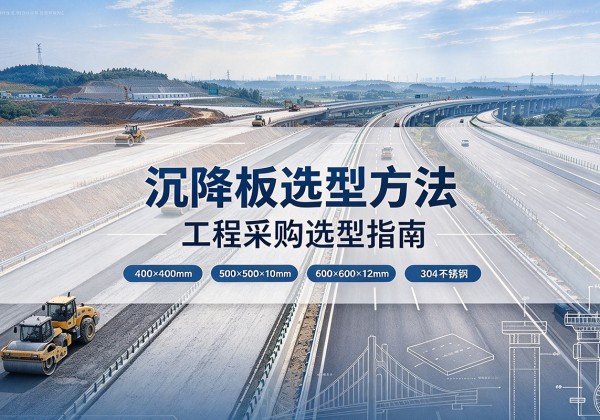 融安沉降板选择方法